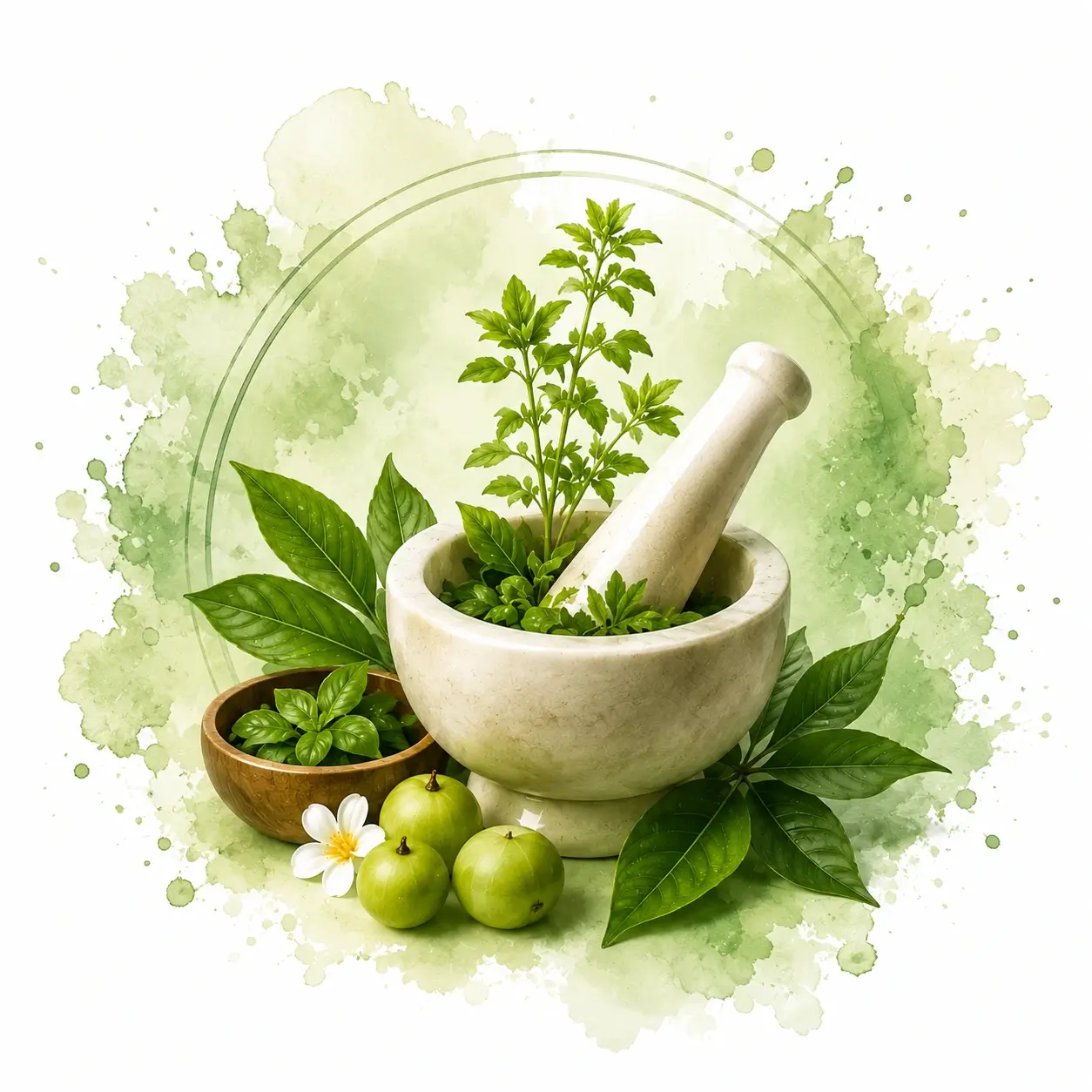Ayurvedic Treatments Illustration